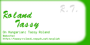 roland tassy business card